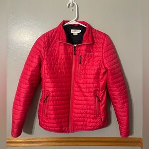 Vineyard Vines Hot Pink Long Sleeve Puffer Coat Jacket Full Zip Women's Size XS